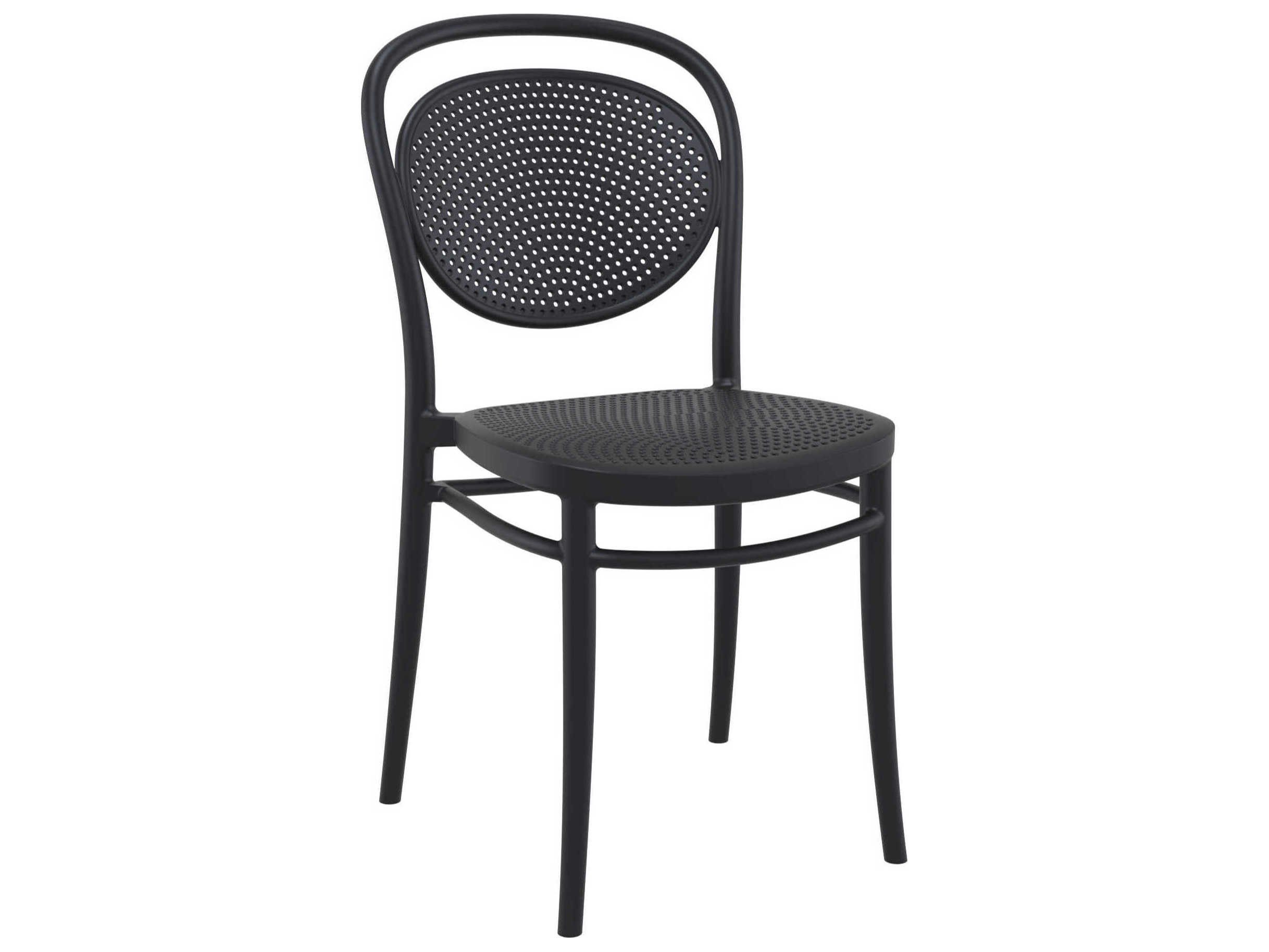 Compamia Marcel Black Polypropylene Dining Chair (Set of 2)