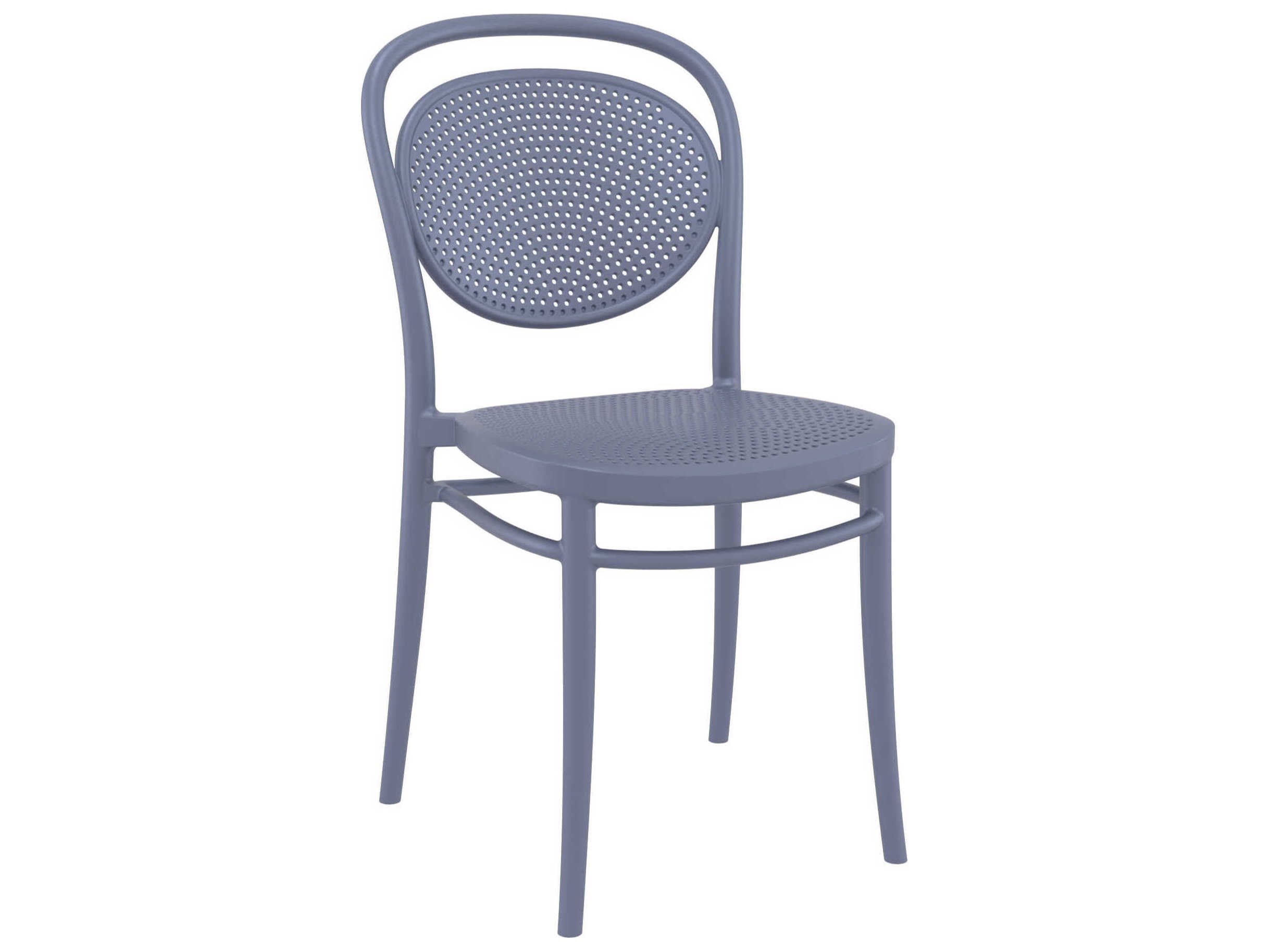 Compamia Marcel Dark Gray Polypropylene Dining Chair (Set of 2)