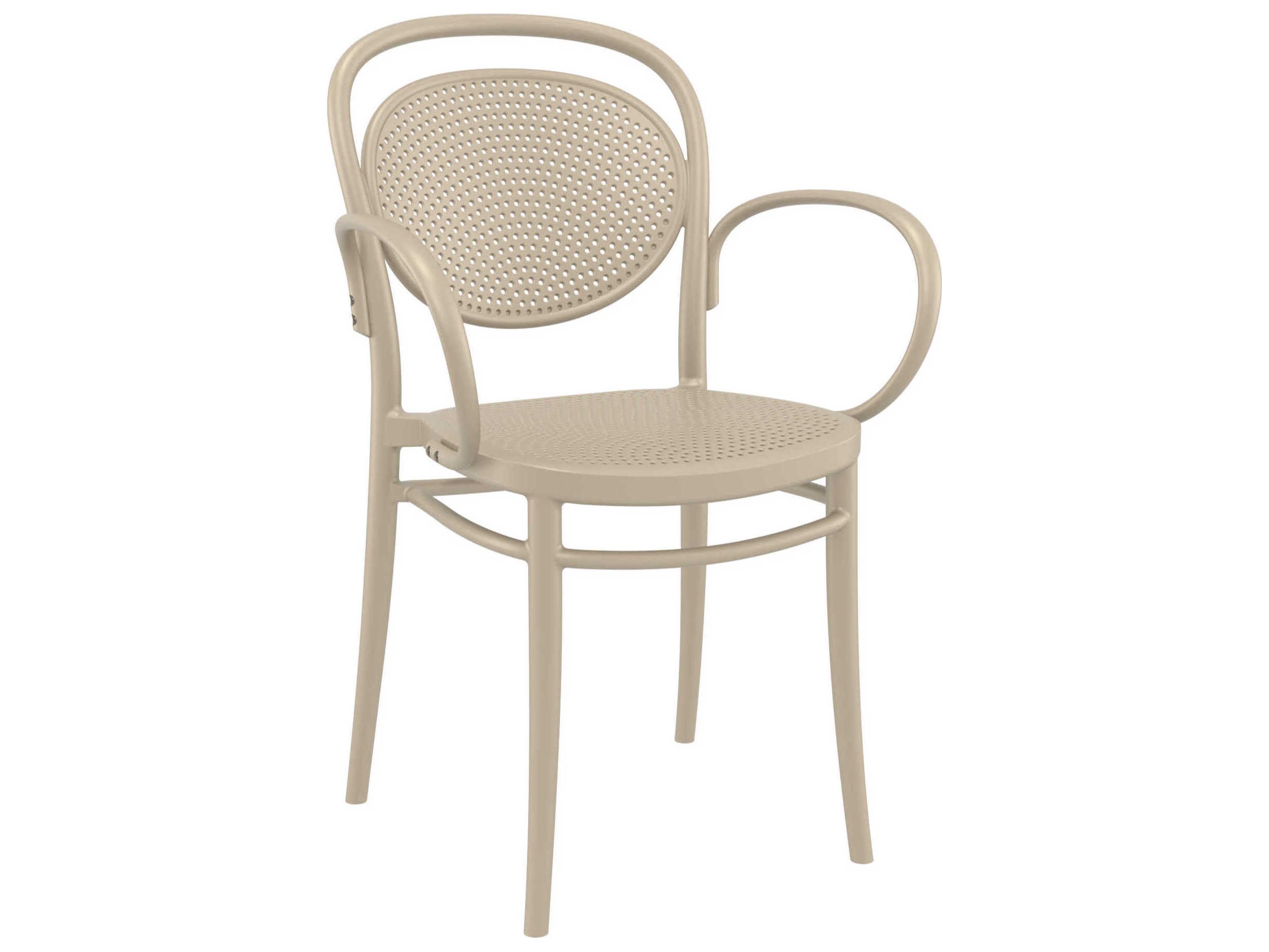 Compamia Marcel Taupe Polypropylene Dining Chair (Set of 2)