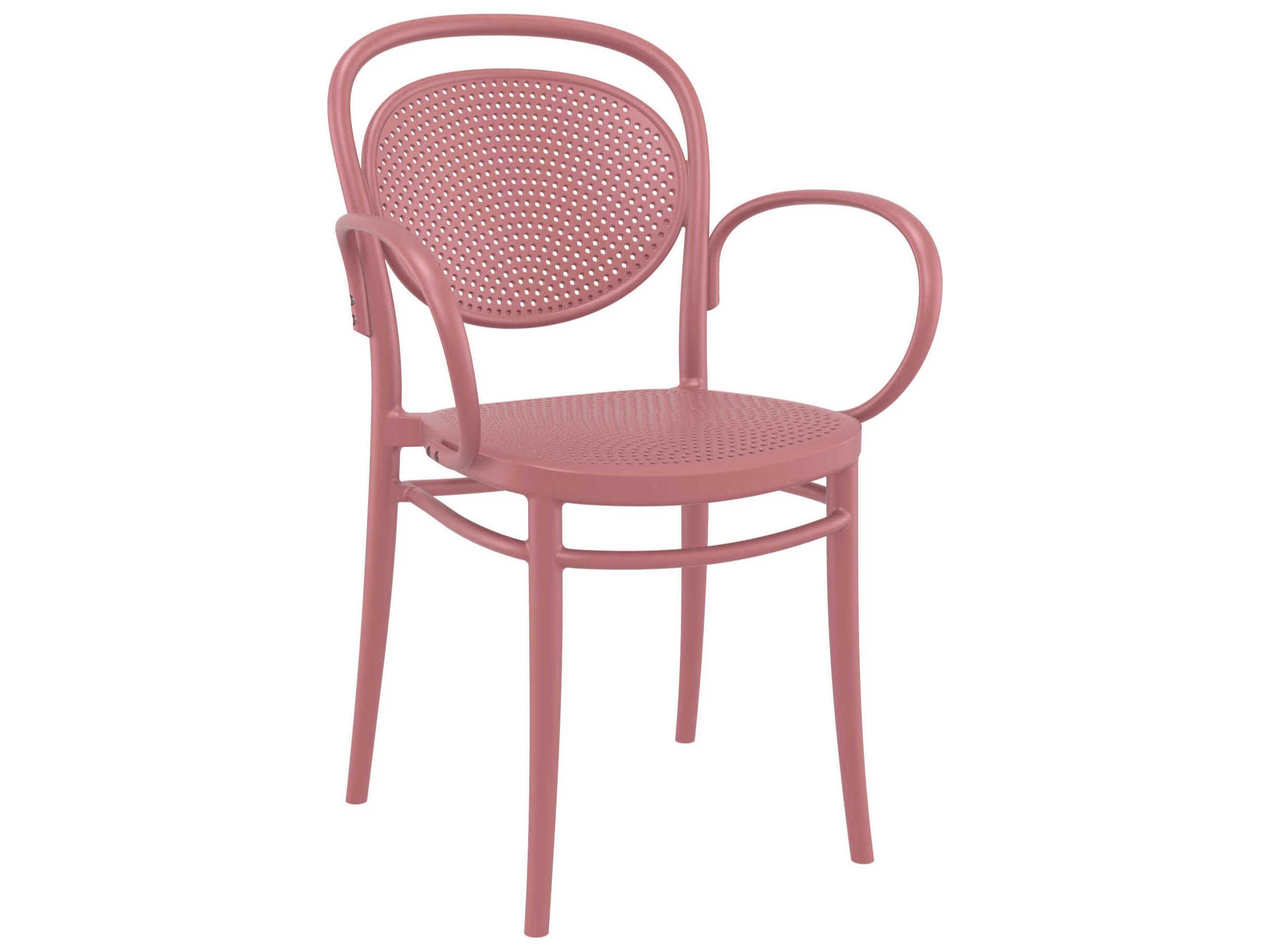 Compamia Marcel Marsala Polypropylene Dining Chair (Set of 2)