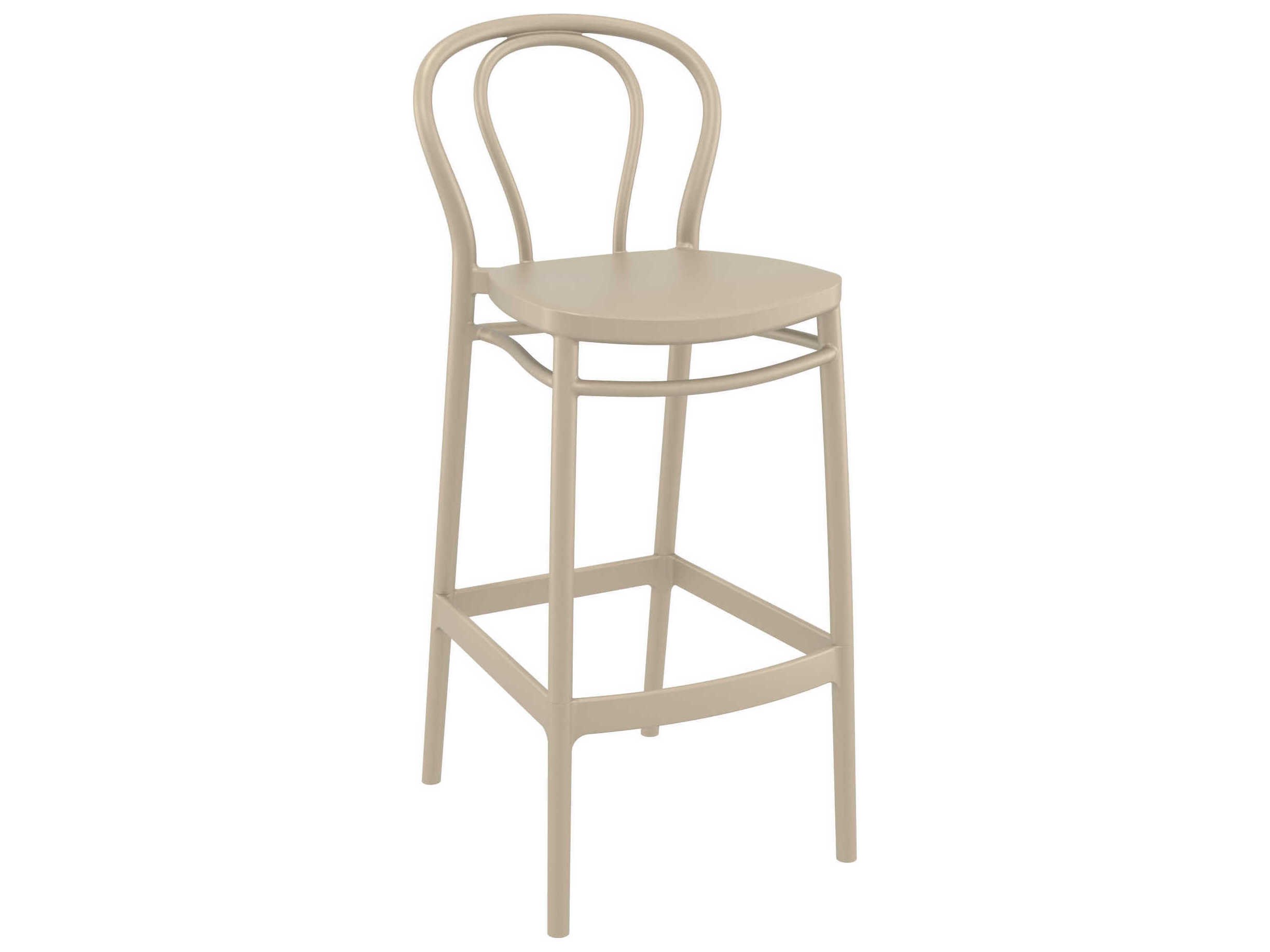 Compamia Victor Taupe Resin Bar Stool (Set of 2)