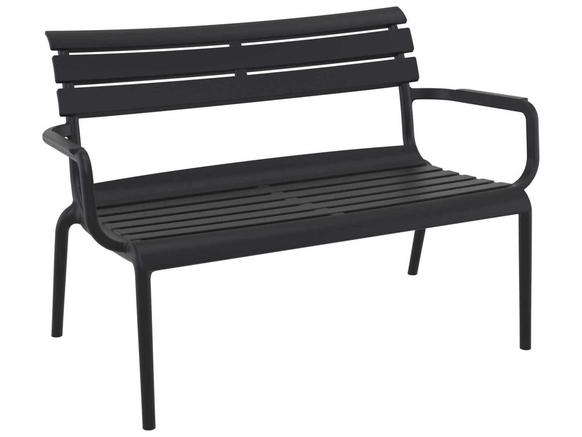 Compamia Paris Black Polypropylene Bench