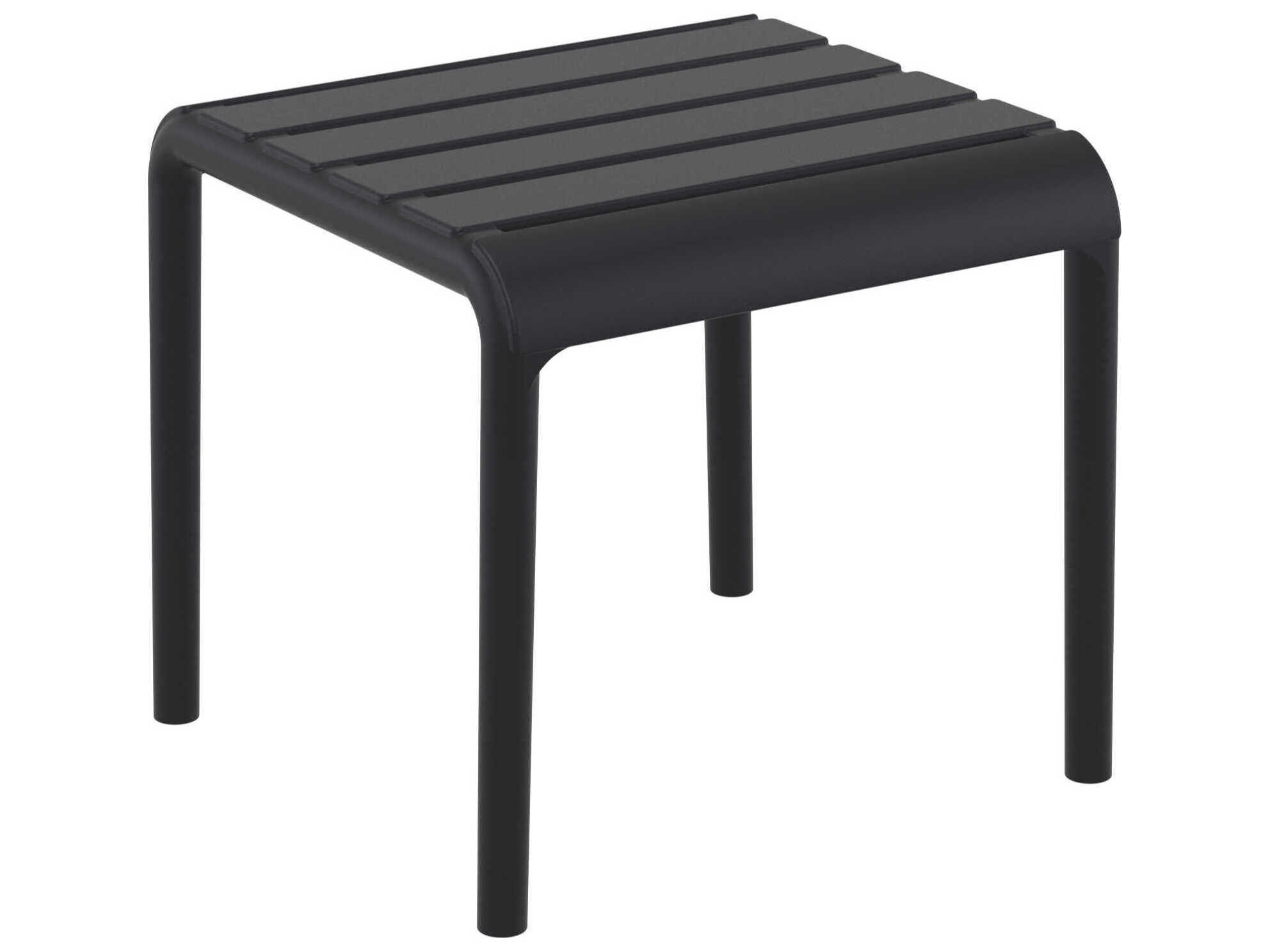 Compamia Paris Black Polypropylene Square End Table