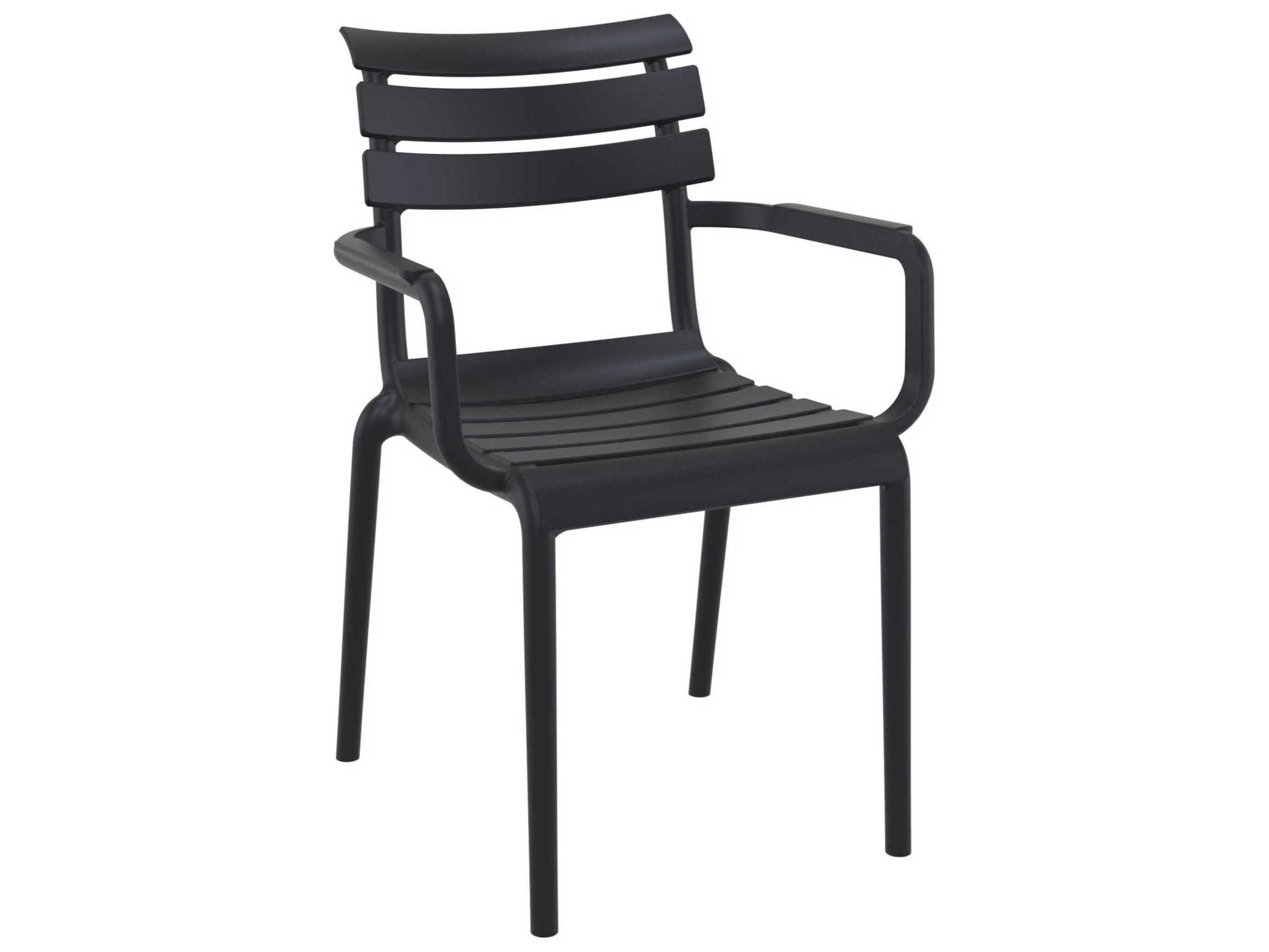 Compamia Paris Black Polypropylene Dining Chair (Set of 2)