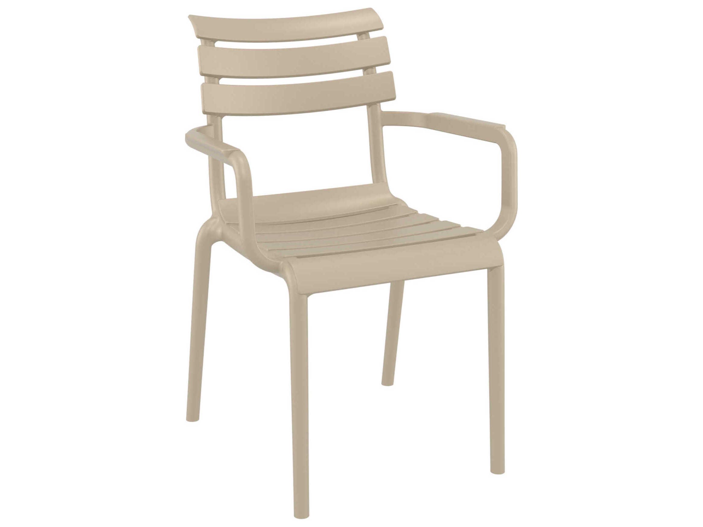 Compamia Paris Taupe Polypropylene Dining Chair (Set of 2)