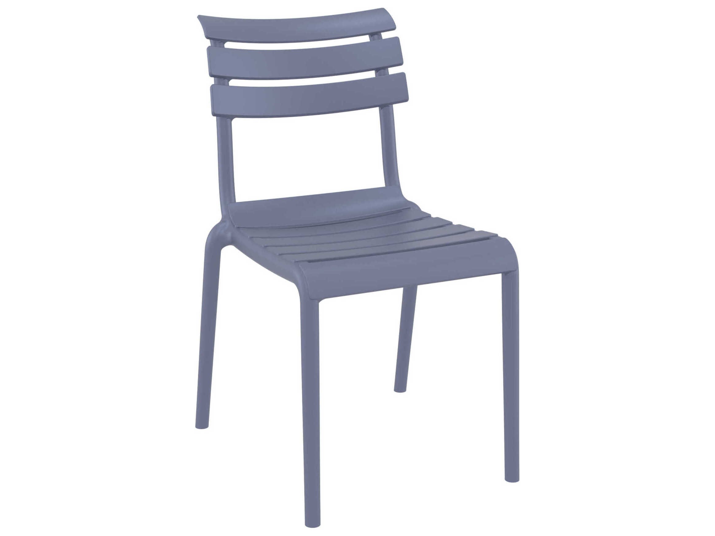 Compamia Helen Dark Gray Polypropylene Dining Chair (Set of 2)