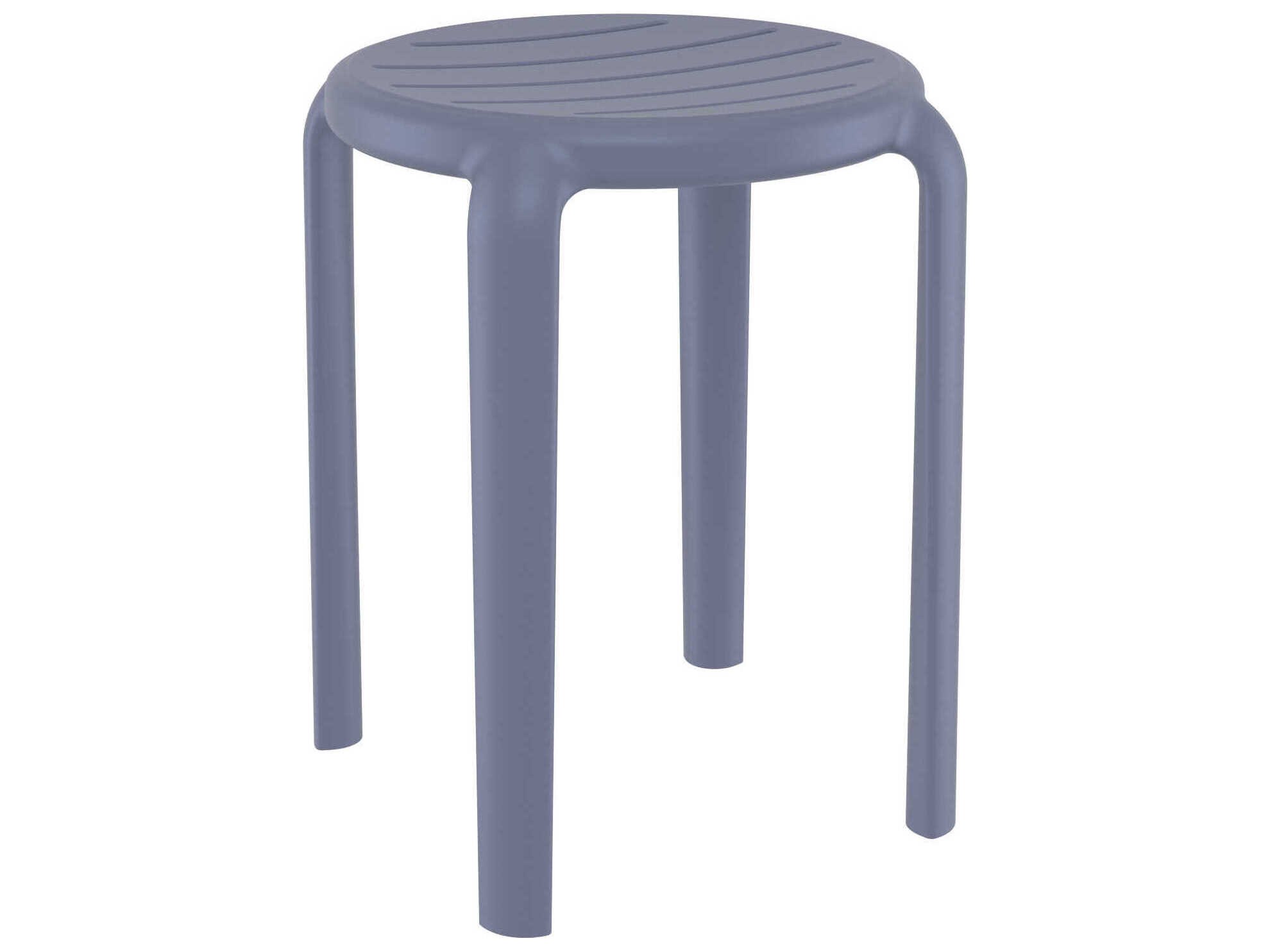 Compamia Tom Dark Gray Polypropylene Dining Chair (Set of 2)