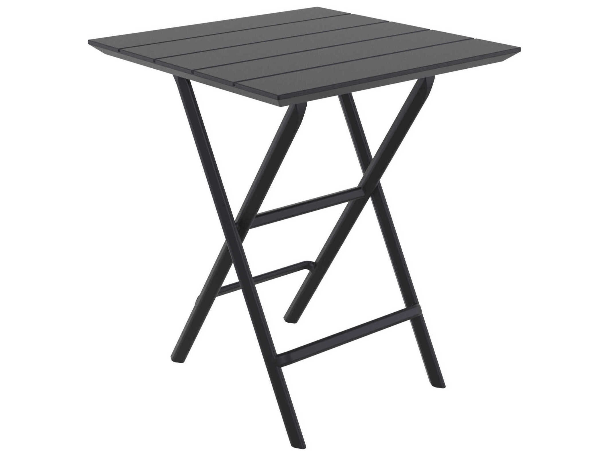 Compamia Helen Black Polypropylene Square Bistro Table