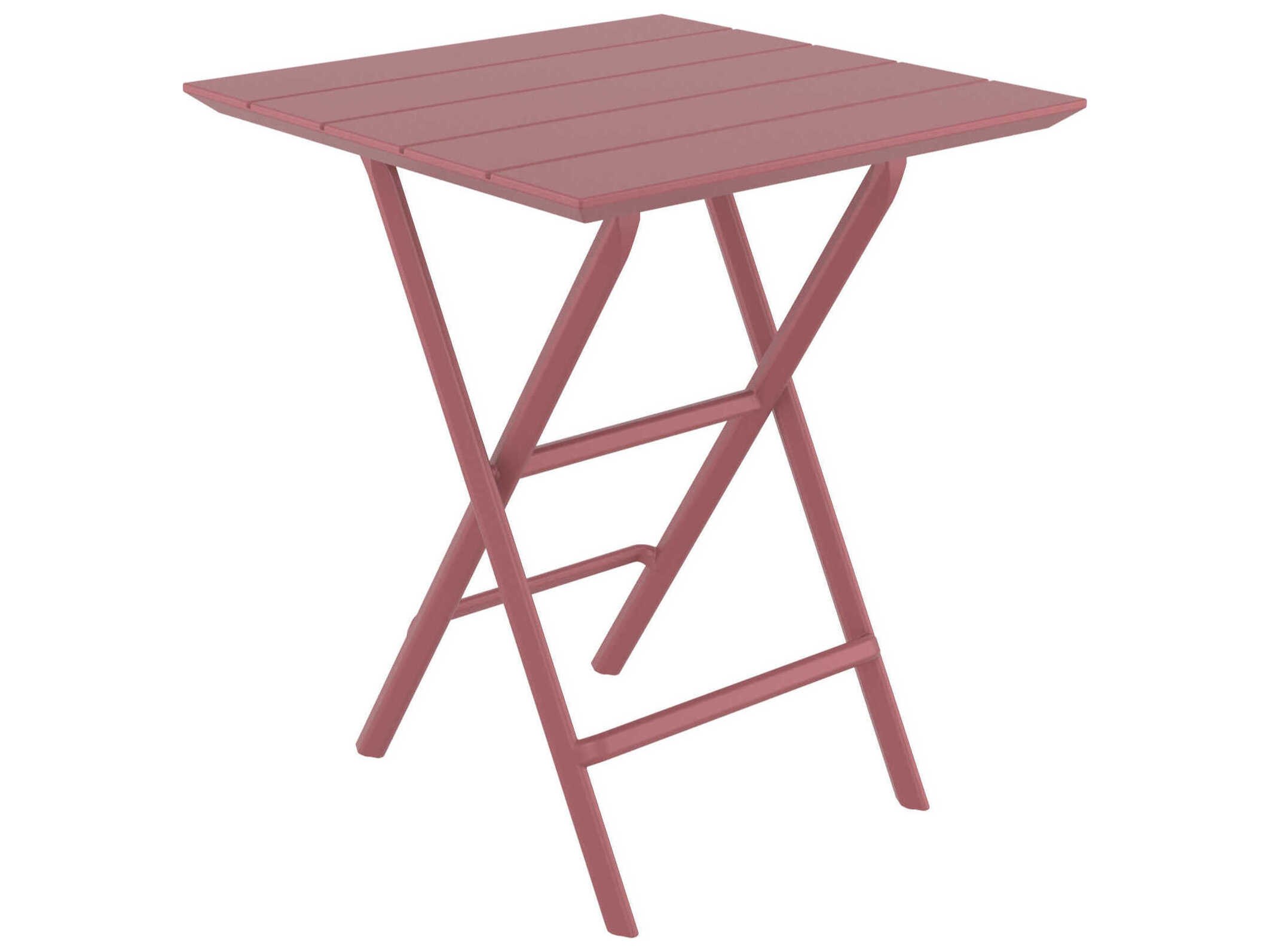 Compamia Helen Marsala Polypropylene Square Bistro Table