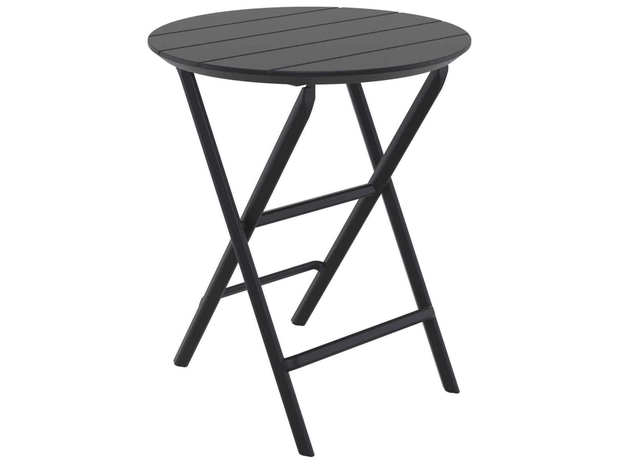 Compamia Helen Black Polypropylene Round Bistro Table