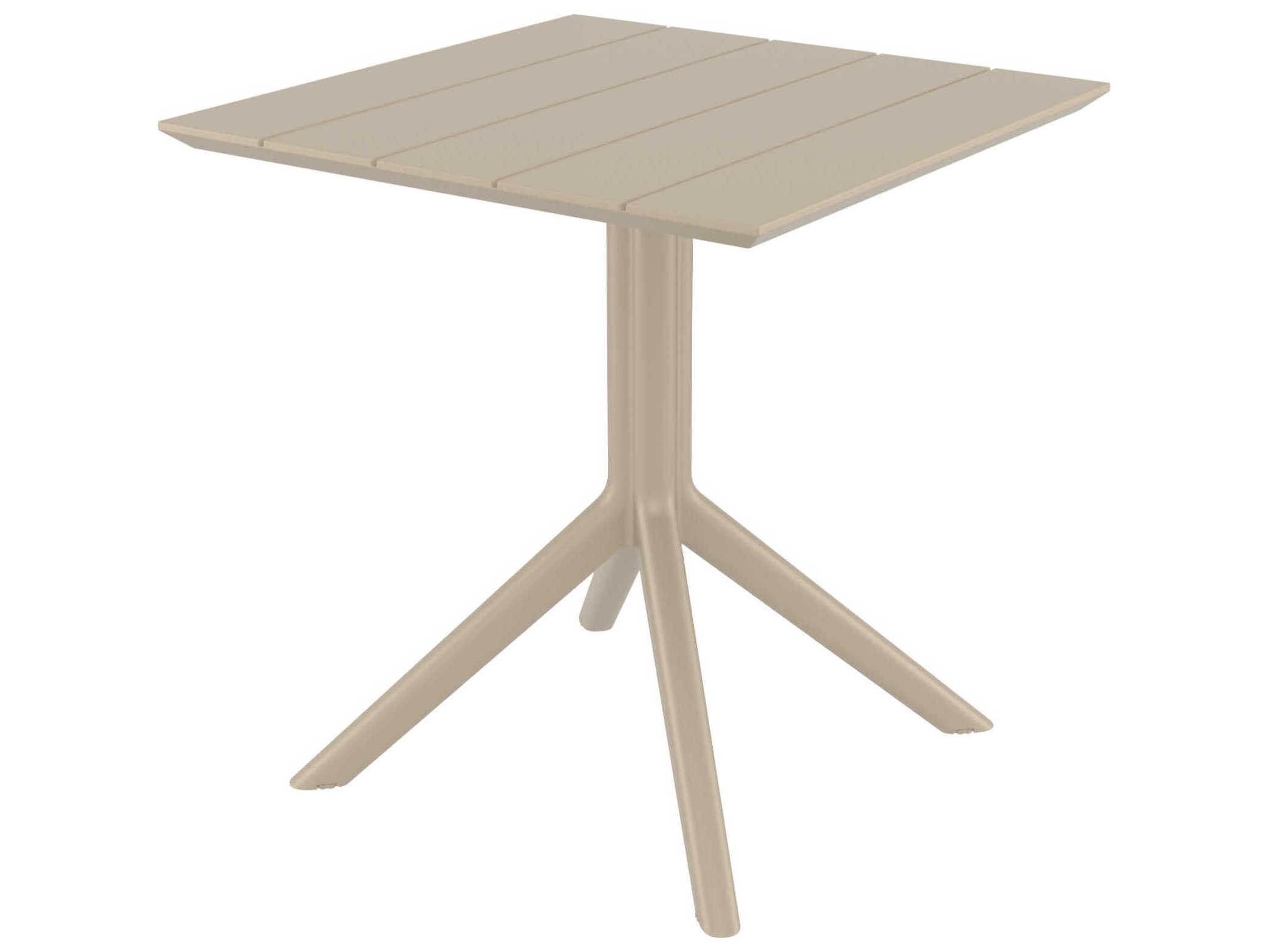 Compamia Paris Taupe Polypropylene Square Dining Table