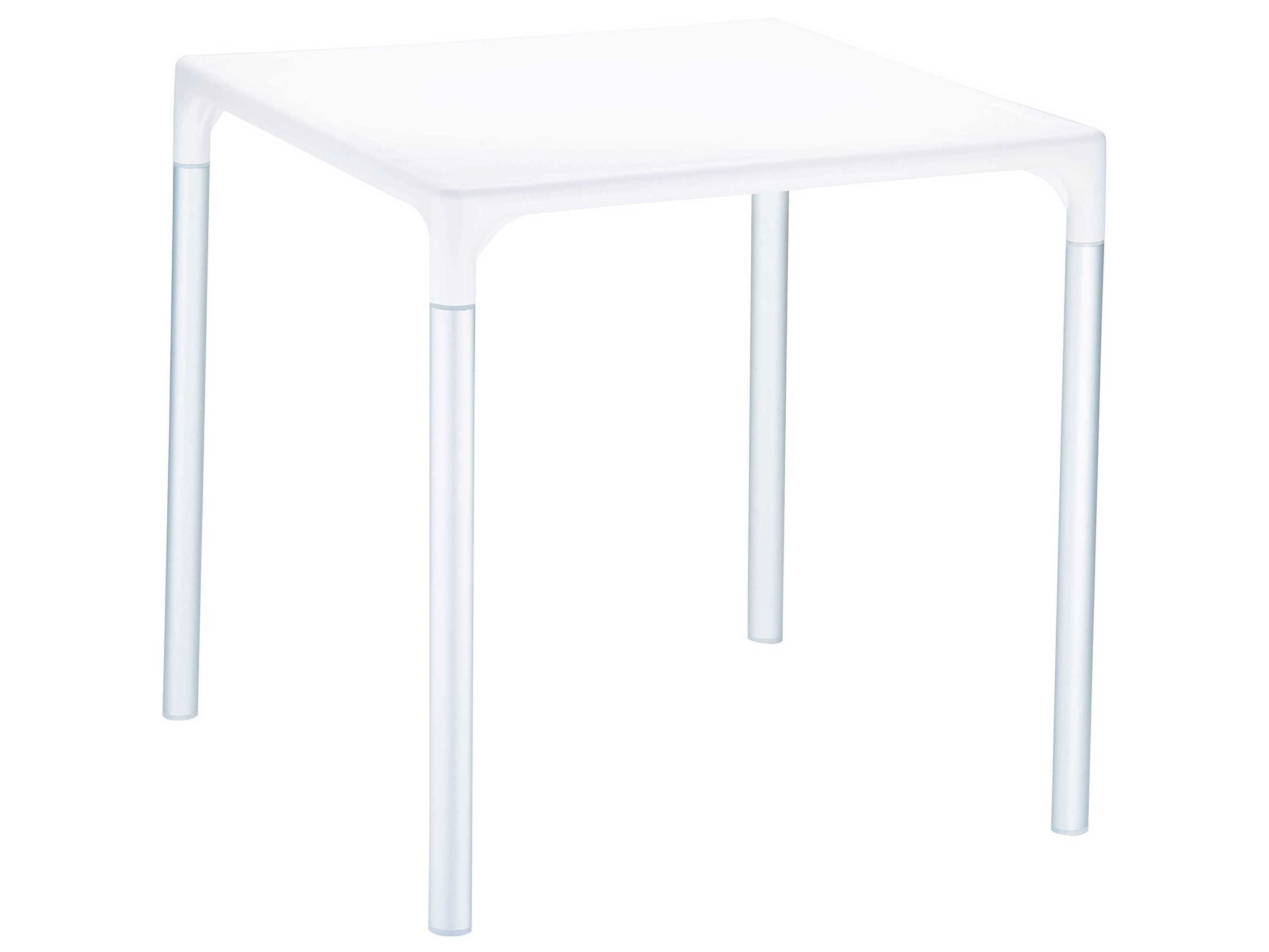 Compamia Mango White Aluminum Square Dining Table