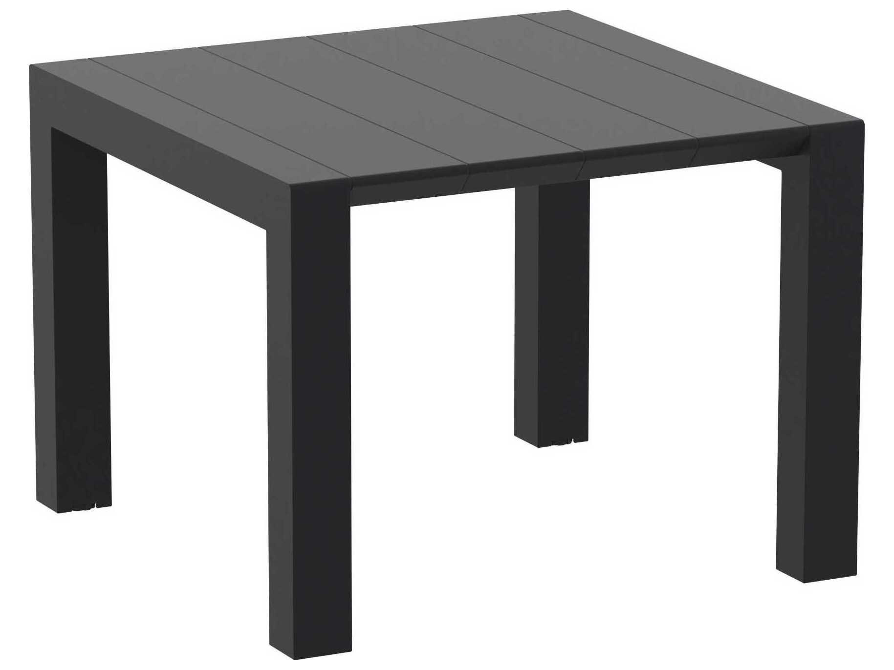 Compamia Vegas Black Polypropylene Square Dining Table