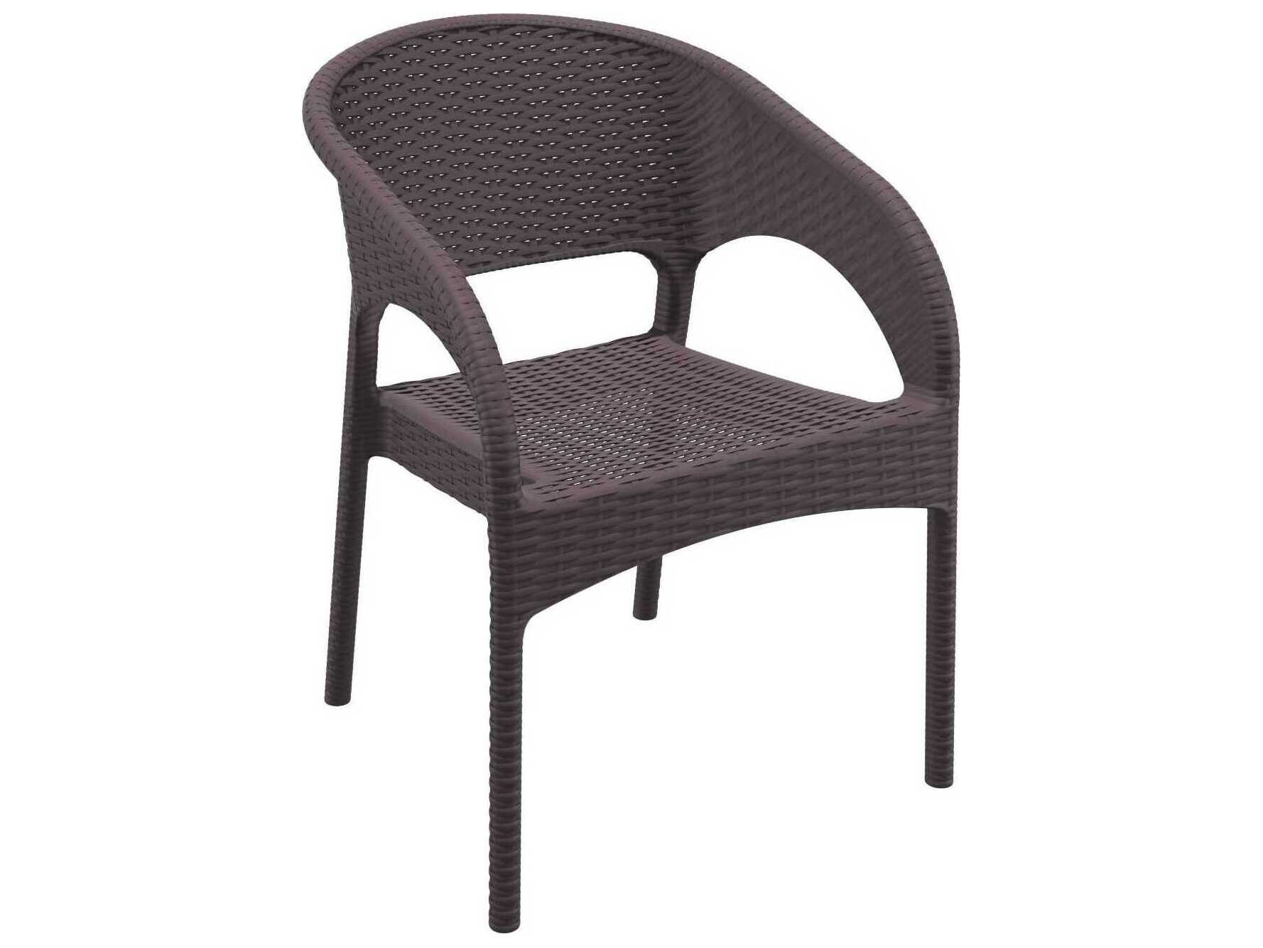 Compamia Panama Brown Resin Dining Chair (Set of 2)