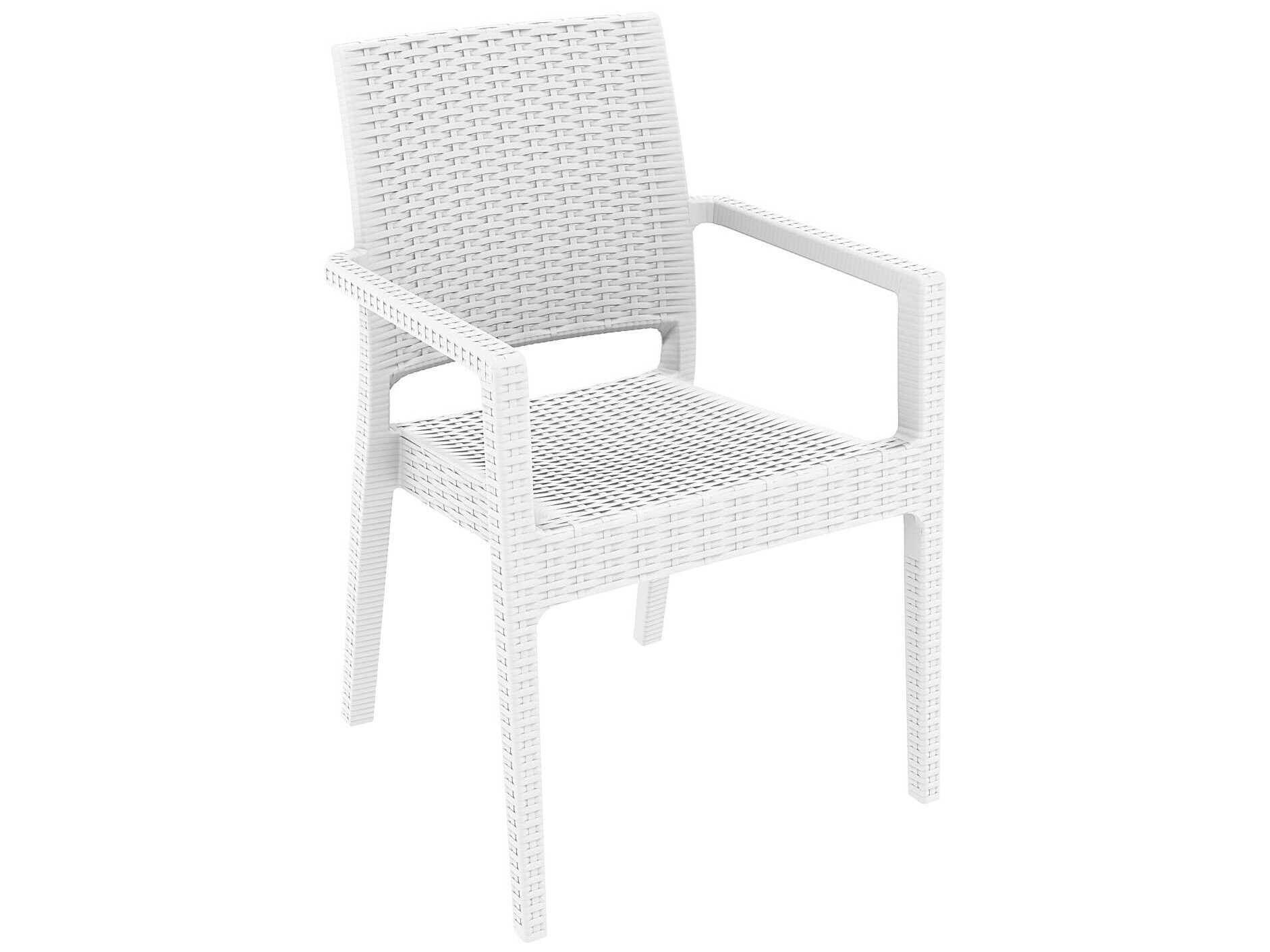 Compamia Ibiza White Resin Dining Chair (Set of 2)