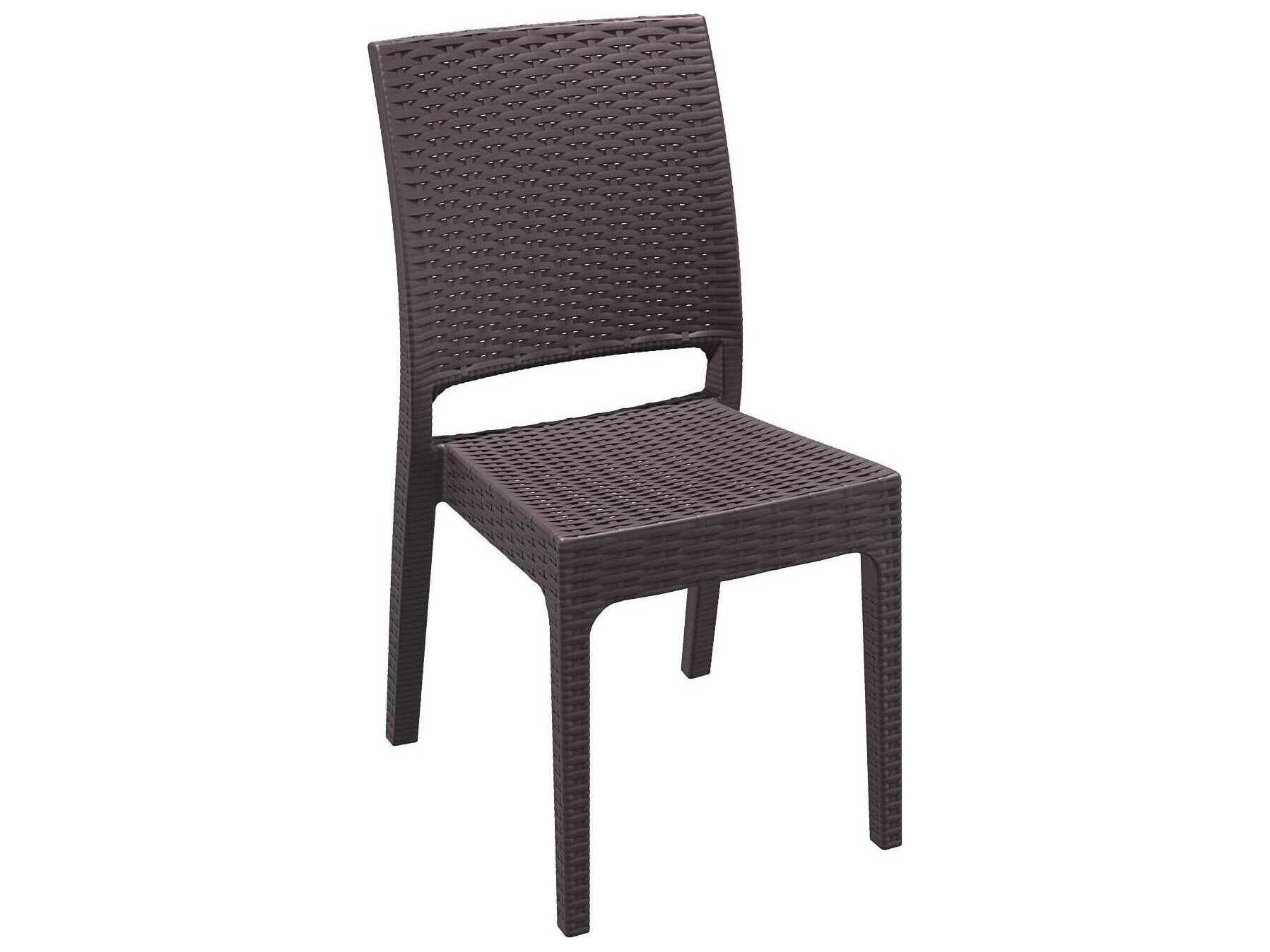 Compamia Florida Brown Resin Dining Chair (Set of 2)