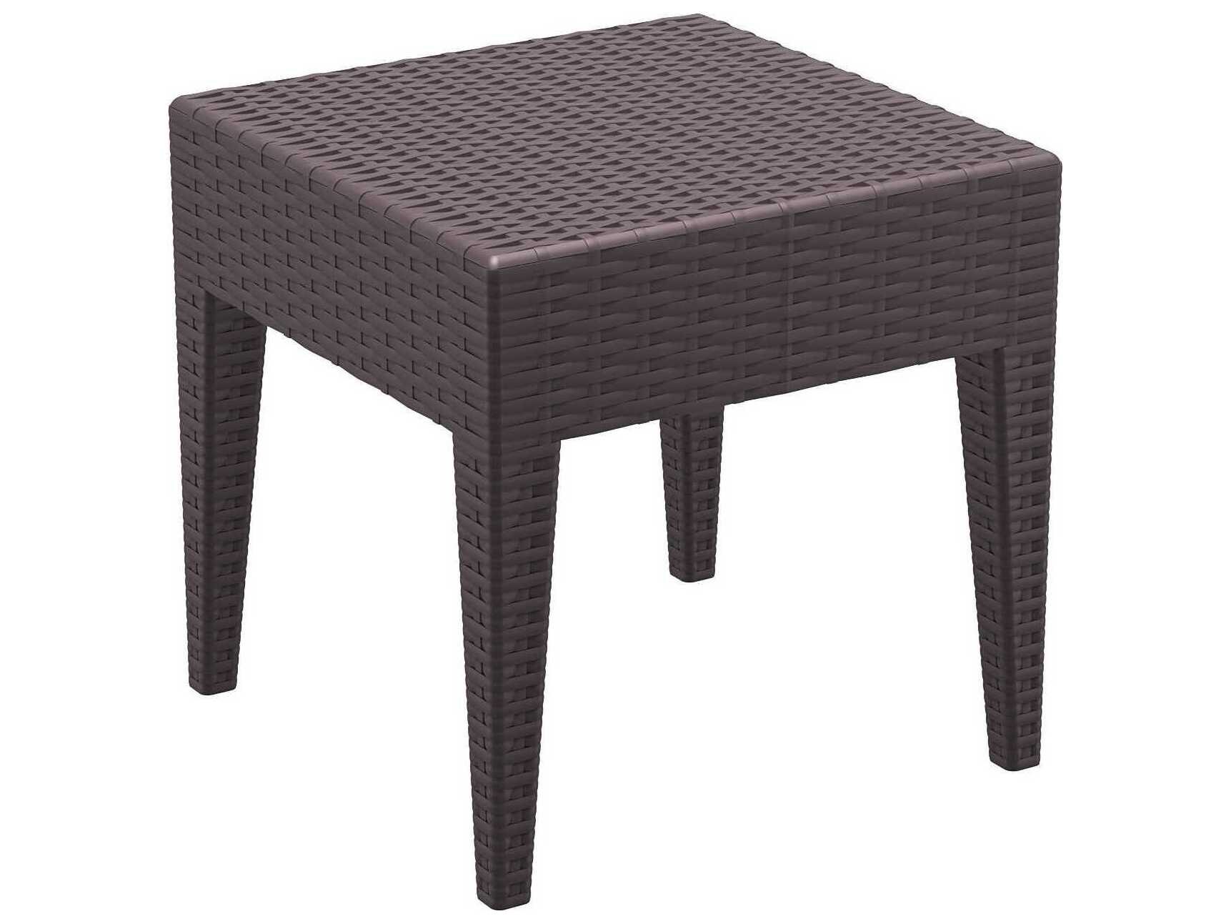 Compamia Miami Brown Resin Square End Table