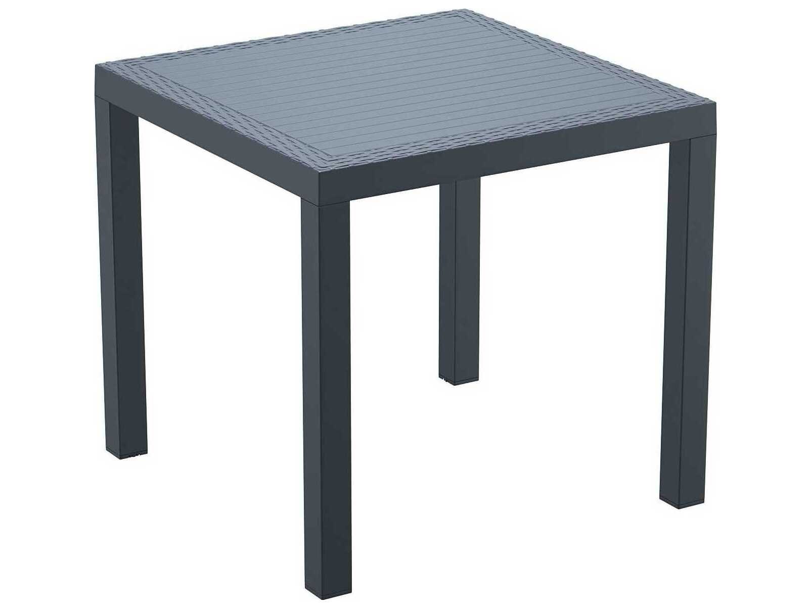 Compamia Orlando Dark Gray Resin Square Dining Table