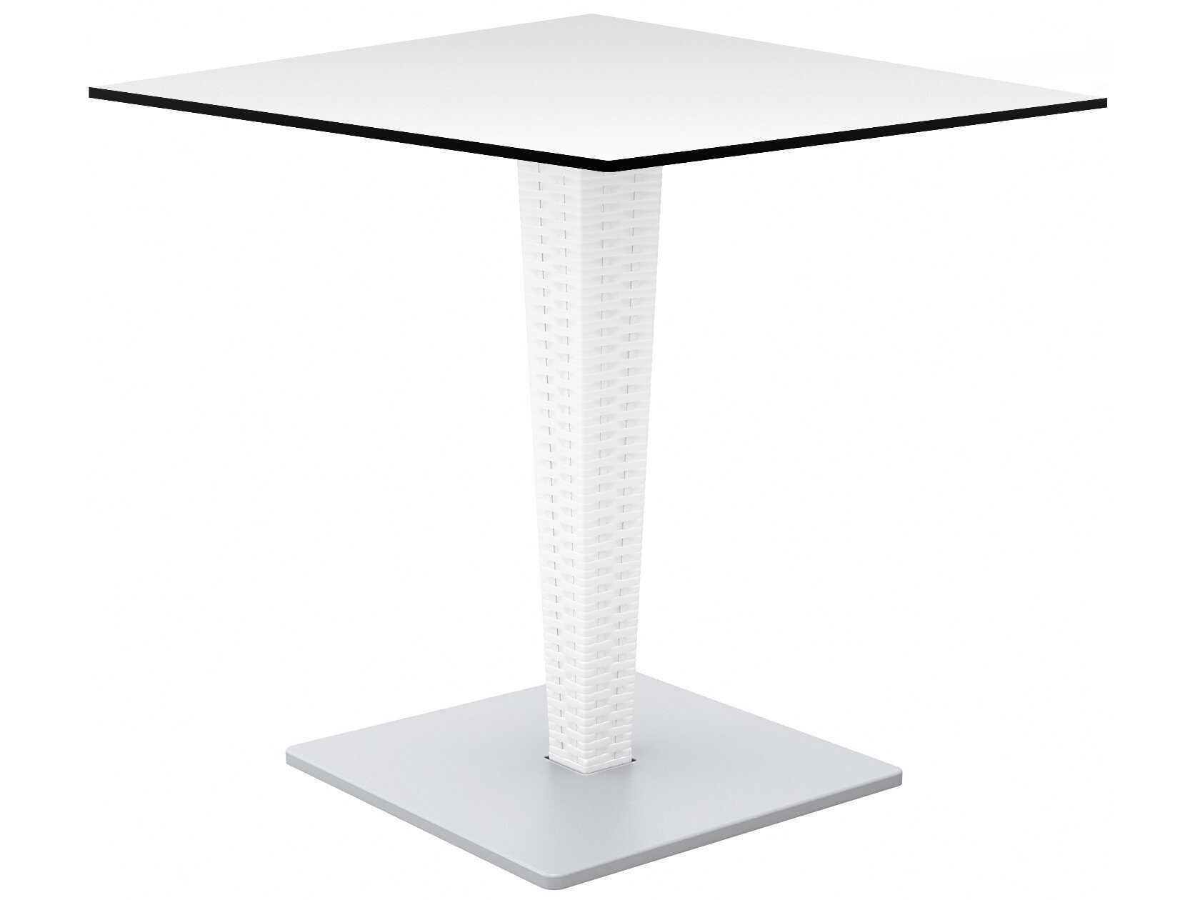 Compamia Riva White Resin Square Dining Table