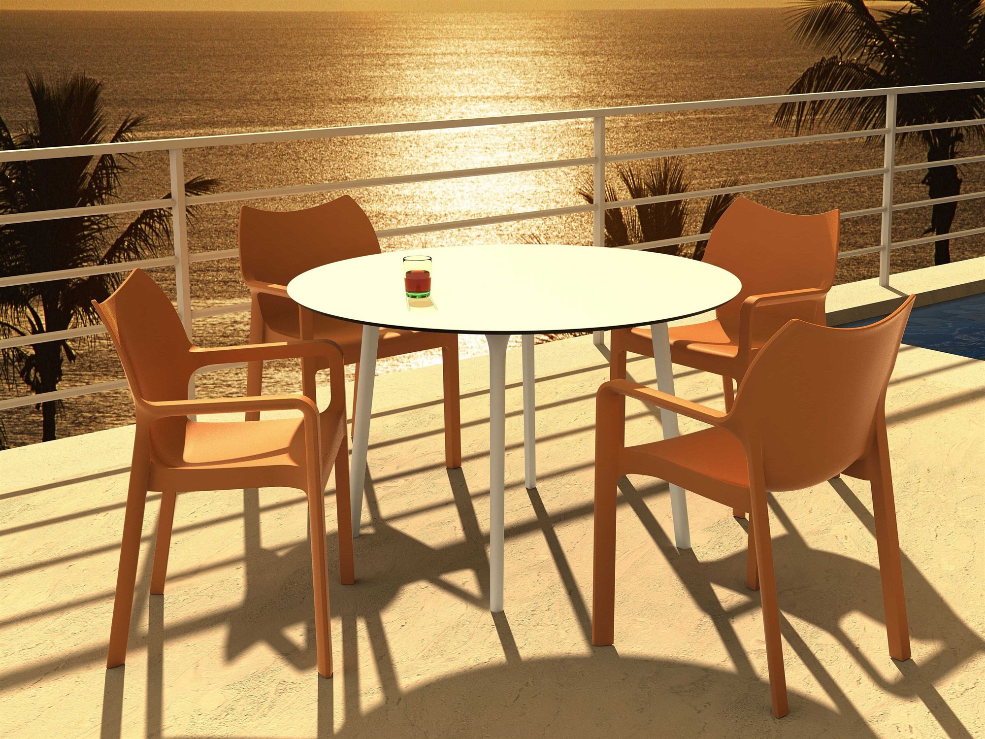 Compamia Maya Polypropylene Dining Set