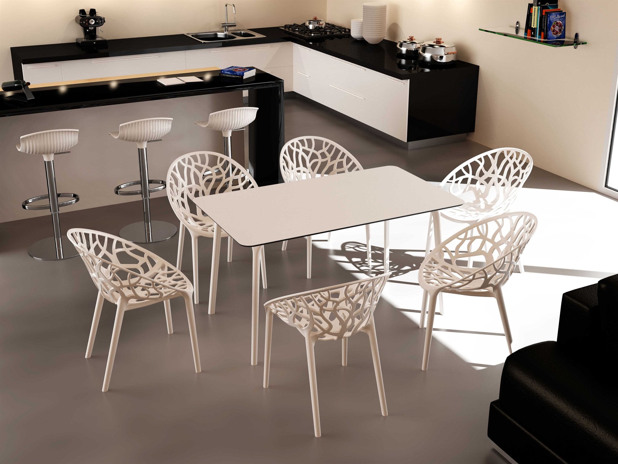 Compamia Maya Polypropylene Dining Set