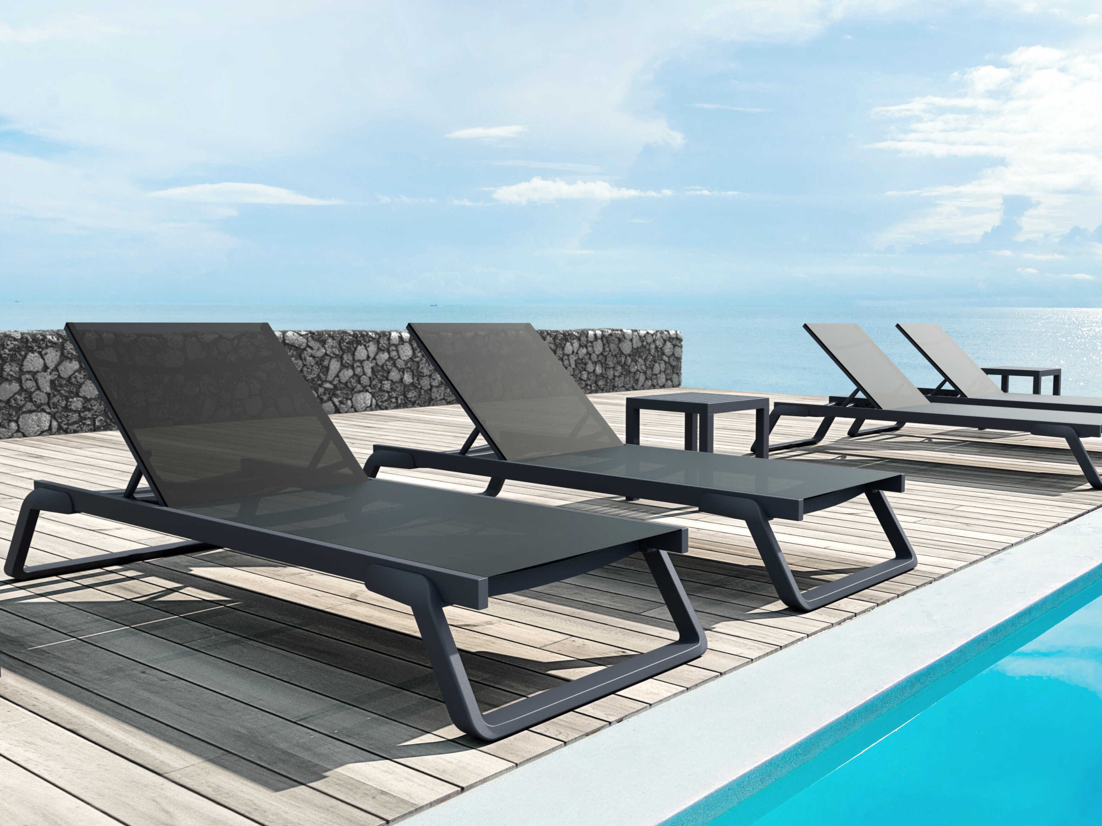 Compamia Tropic Aluminum Sling Lounge Set