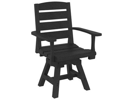 C.R. Plastic Napa Premium Recycled Plastic Dining Swivel Chair