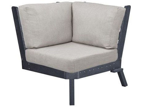 C.R. Plastic Tofino Modular Deep Seating Recycled Plastic Cushion Lounge Chair