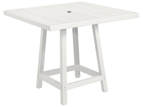 C.R. Plastic Generation Recycled Plastic 40'' Wide Square Bar Table