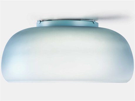 Carpyen Medusa 2-Light Azul Blue Dome Flush Mount
