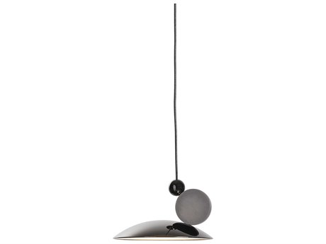 Carpyen Equilibrium Bright Black Dome Geometric Mini Pendant