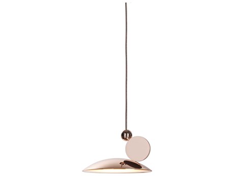 Carpyen Equilibrium Bright Copper Dome Geometric Mini Pendant