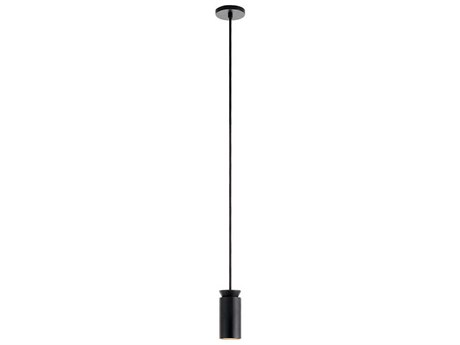 Carpyen Triana 1-Light Black Cylinder Mini Pendant