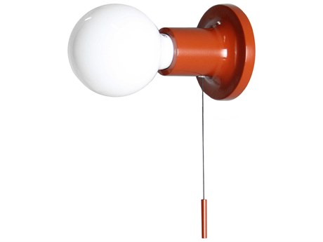 Carpyen Punt 1-Light Terracota Red Wall Sconce
