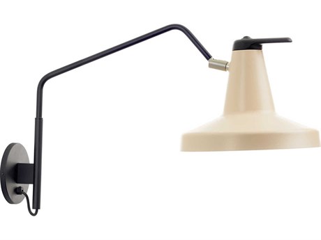 Carpyen Garcon 1-Light Beige White Swing Wall Sconce