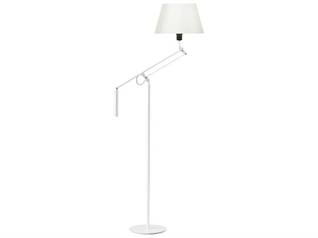 Carpyen Galilea White Cotton Floor Lamp