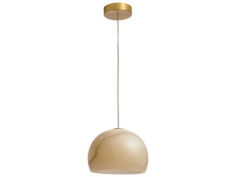 Carpyen Neil Satin Gold Dome Mini Pendant
