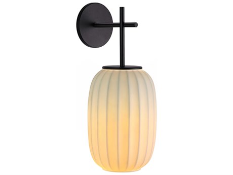 Carpyen Mei 1-Light Black Wall Sconce