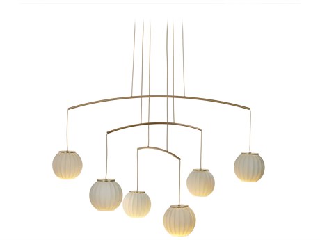 Carpyen Mei 6-Light Gold Globe Pendant