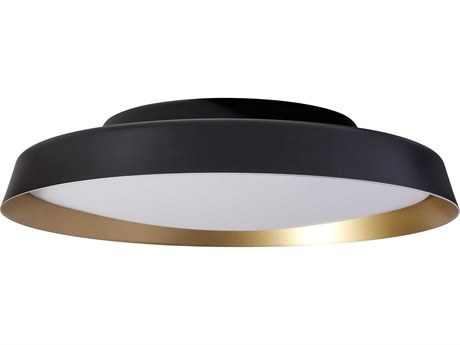 Carpyen Boop Black Gold Round Flush Mount
