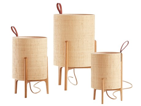 Carpyen Greta Natural Oak Brown Table Lamp