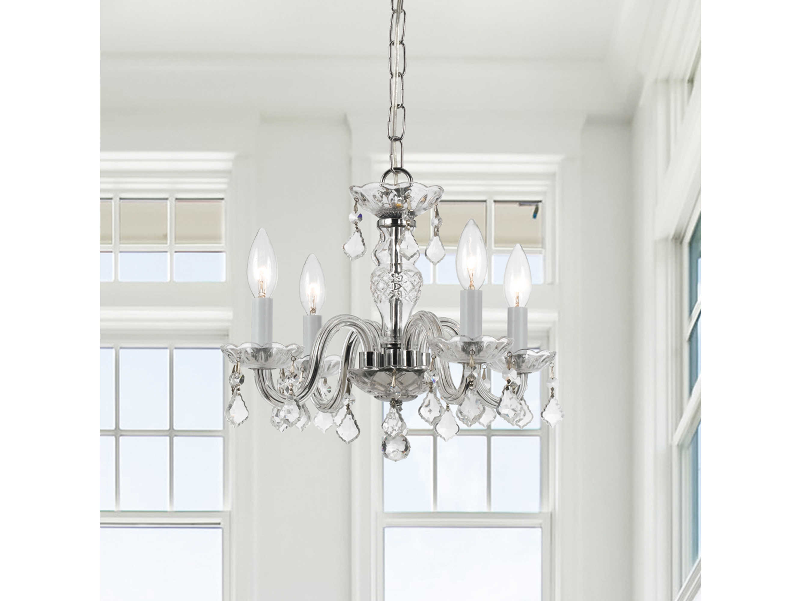 Crystorama Traditional Crystal 4 - Light Chandelier | CRY1064
