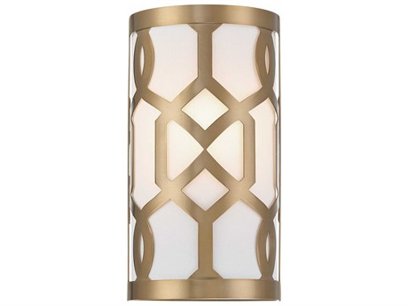Crystorama Jennings 1-Light Brass Wall Sconce