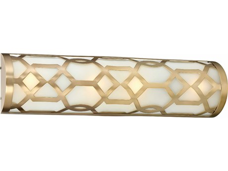 Crystorama Jennings 1-Light White Glass Vanity Light