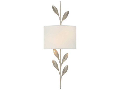 Crystorama Broche 2-Light Antique Silver Wall Sconce