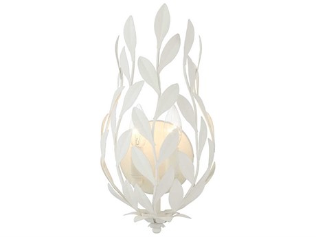 Crystorama Broche 2-Light Matte White Wall Sconce