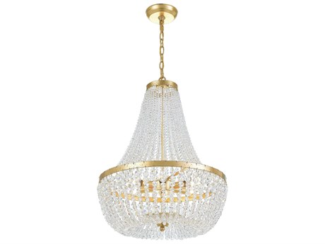 Crystorama Rylee 6-Light Bronze Candelabra Empire Chandelier