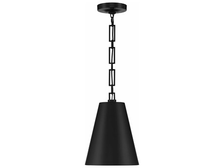 Crystorama Alston 2-Light Matte Black Antique Gold Mini Pendant