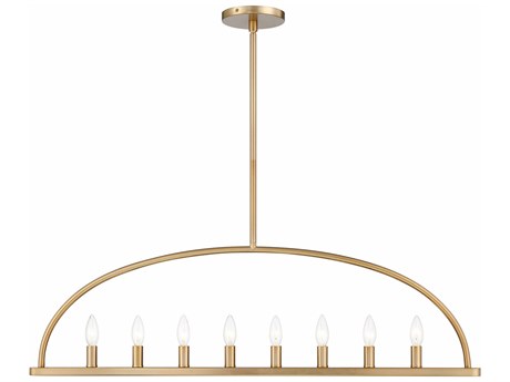 Crystorama Abbott 8-Light Vibrant Gold Island Pendant