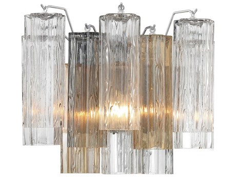 Crystorama Addis 2-Light Polished Chrome Wall Sconce